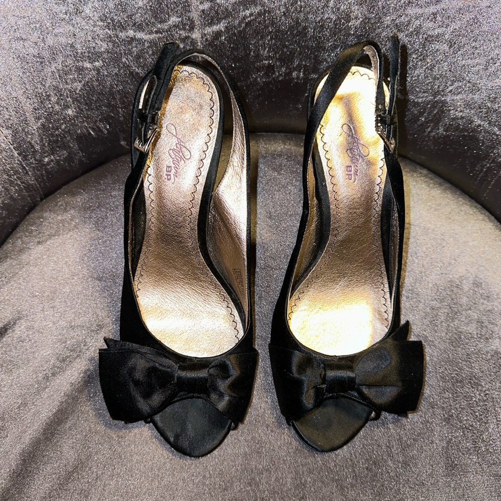BP. Platinum Women Sz 8.5 M Black Pump Synthetic Shoes